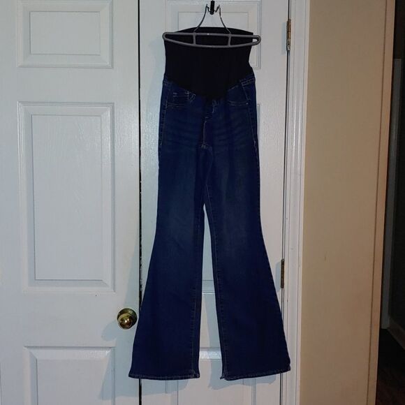 Old Navy Maternity Slim Boot Cut full panel  jeans  Sz 8 - Picture 1 of 8